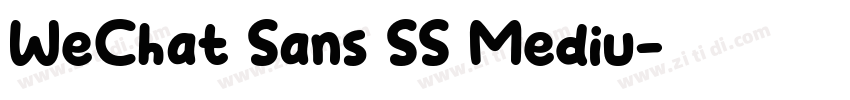 WeChat Sans SS Mediu字体转换